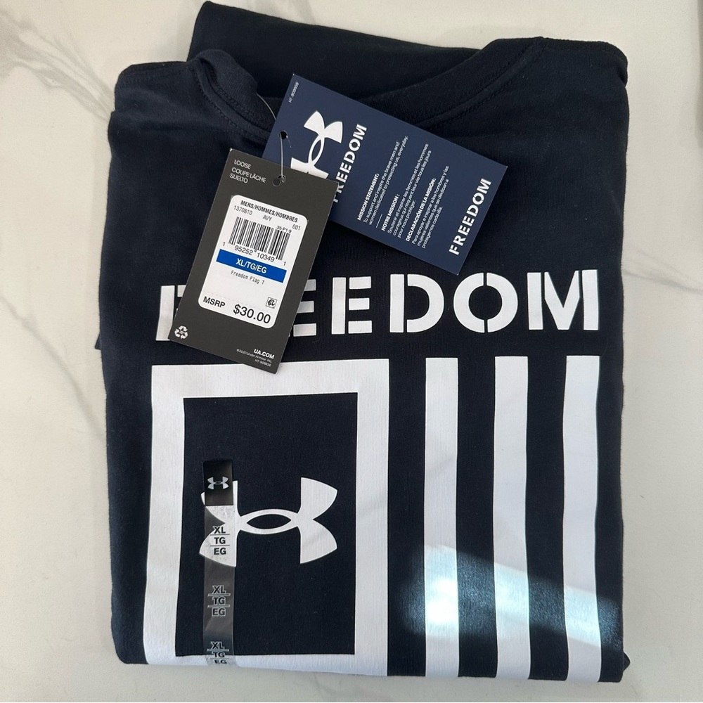 NWT Under Armour Freedom shirt Men's XL